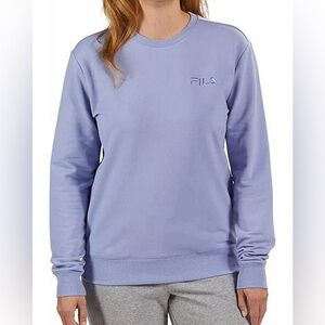 Fila Womens Midweight French Terry Crewneck Long Sleeve Sweatshirt, Size XS